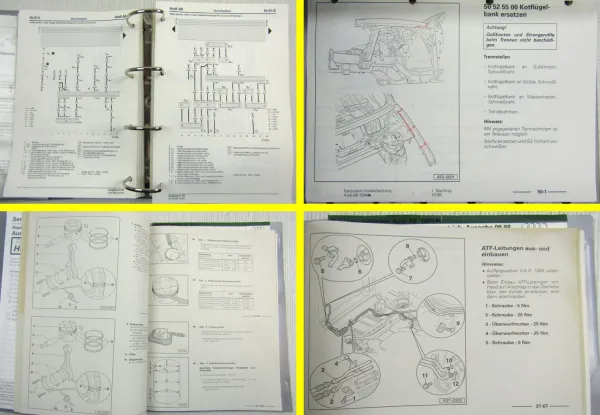 Audi A8 D2 ab 1994 Elektrik Schaltplan Heizung Klimaanlage 2,5l TDI Karosserie