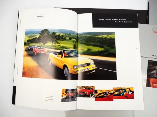 Audi Cabriolet 8G Prospekt Mappe Preisliste Ausstattung technische Daten 1997