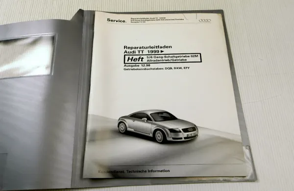 Audi TT 8N Getriebe 02M Werkstatthandbuch DQB DXW EFY