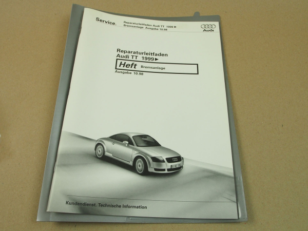 Audi TT ab 1999 Bremse Reparaturhandbuch Instandsetzung