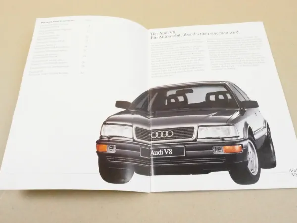 Audi V8 Produktinformation Nr. 8/88