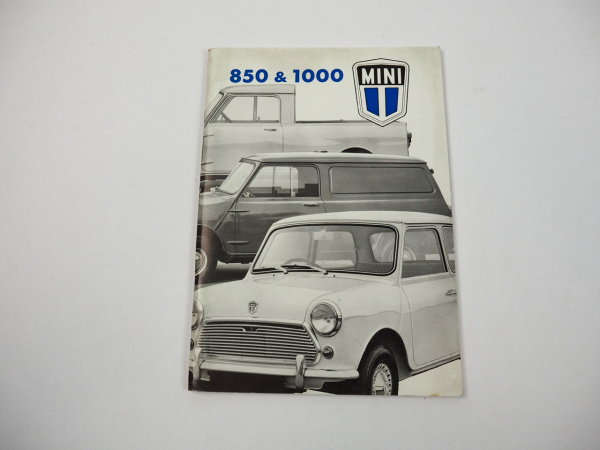 Austin Mini 850 1000 Limousine Lieferwagen Pickup Betriebsanleitung Wartung 1969