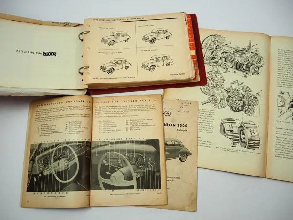 Auto Union DKW 3=6 1000 Betriebsanleitung Ersatzteilliste Werkstatthandbuch