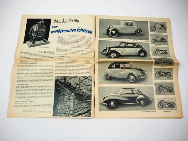 Auto Union DKW Firmenzeitschrift Illustrierte 1953 Motorrad PKW Lieferwagen