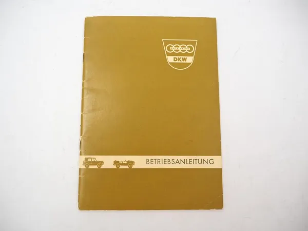 Auto Union DKW Munga Geländewagen Betriebsanleitung Bedienung Wartung ca. 1958
