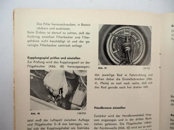 Auto Union DKW Munga Geländewagen Betriebsanleitung Bedienung Wartung ca. 1958
