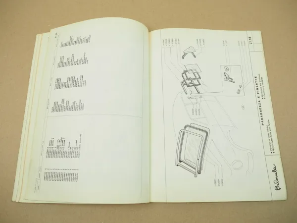 Autobianchi primula Ersatzteilkatalog Karosserie Parti di ricambio Parts 1965