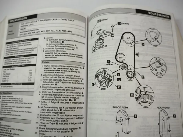 Autodata Zahnriemen Benzin- und Dieselfahrzeuge 1980 - 1999 Werkstatthandbuch