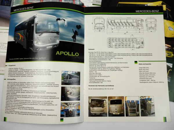 Automet Apollo Mercedes Iveco Omnibus Trimming 12x Prospekt Brochure Polen