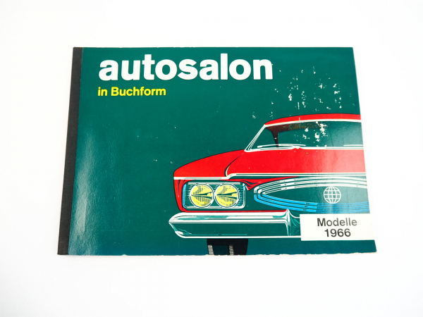 Autosalon in Buchform Modelle 1966 Buchkatalog Autotypen