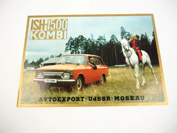 Avtoexport Moskwitsch 412 ISH ISCH 1500 Kombi PKW Prospekt 1970er Jahre