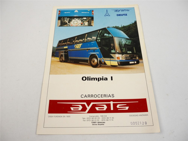 Ayats Olimpia I Bus Spanien auf Deutz Fahrgestell Prospekt