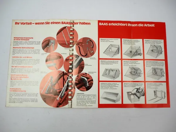 Baas Frontlader zum Deutz Intrac 2002 2003 GI Prospekt 1970er Jahre