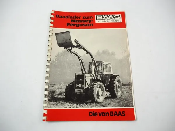Baas Frontlader zum Massey Ferguson MF 133 - 1080 Ersatzteilliste 1975
