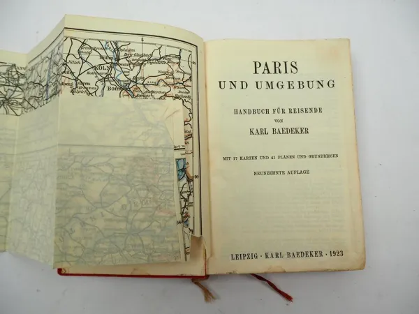 Baedekers Reisehandbuch Paris Ausgabe 1923
