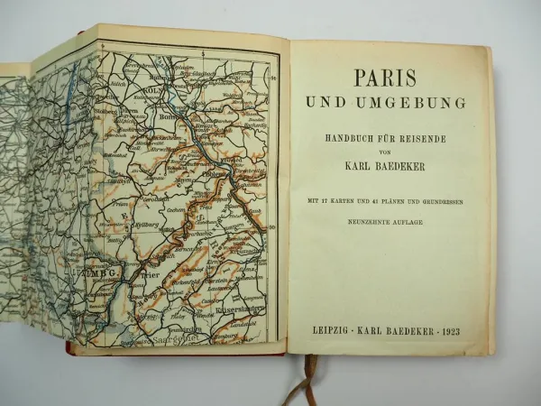 Baedekers Reisehandbuch Paris und Umgebung 1923