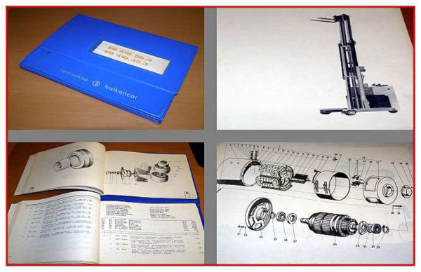Balkancar EB418 Elektro Gabelstapler Ersatzteilliste Parts Catalogue 1974