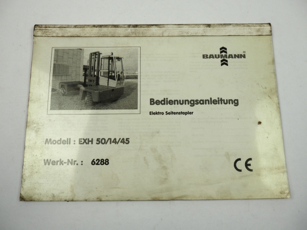 Baumann EXH50 Elektro Seitenstapler Bedienungsanleitung 2004