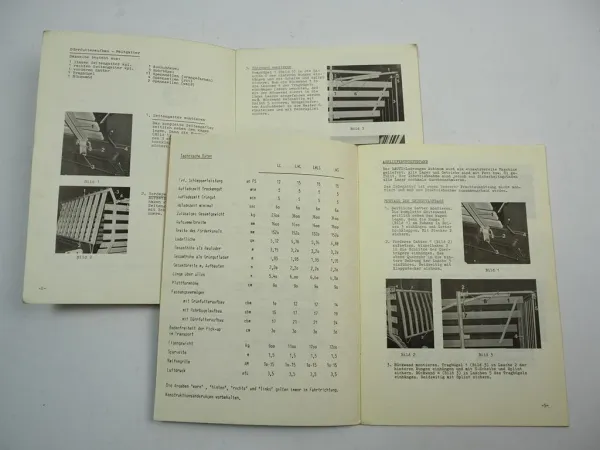 Bautz LL LWL LWG Autonom Ladewagen Betriebsanleitung Montage 1969