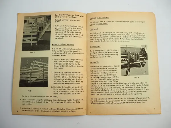 Bautz LW Ladewagen Autonom Betriebsanleitung Montage 1967