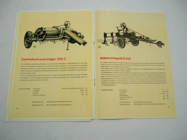 BBG Pflüge Anbaugeräte Programm DDR VEB Bodenbearbeitungsgeräte Leipzig ca 1953
