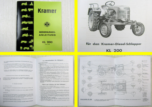 Bedienungsanleitung Kramer KL200 Schlepper