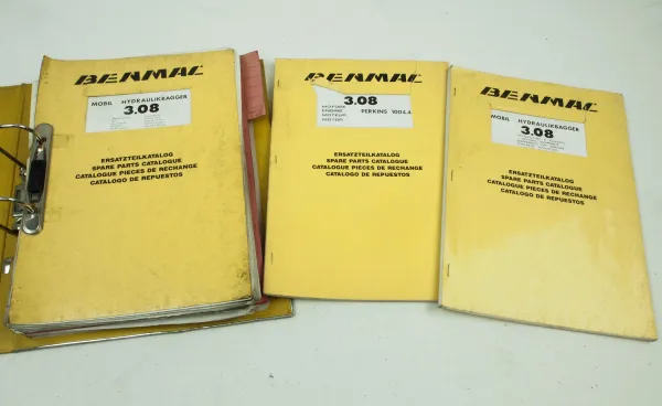 Benmac 3.08 3.08R Mobil Hydraulikbagger Ersatzteilkatalog Spare Parts List