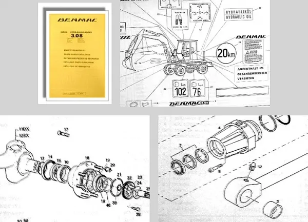 Benmac 3.08 Mobil Hydraulikbagger Ersatzteilkatalog