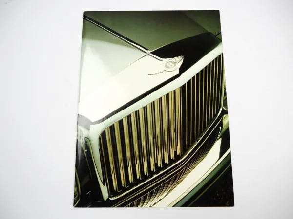 Bentley Eight Mulsanne Turbo R Continental Prospekt Brochure 1970/80er Jahre