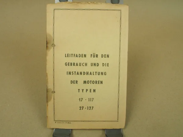 Bernard 17 117 27 127 Motoren Bedienungsanleitung Gebrauch und Instandhaltung