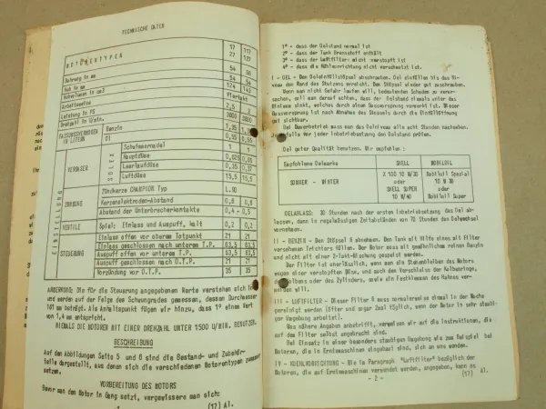 Bernard 17 117 27 127 Motoren Bedienungsanleitung Gebrauch und Instandhaltung