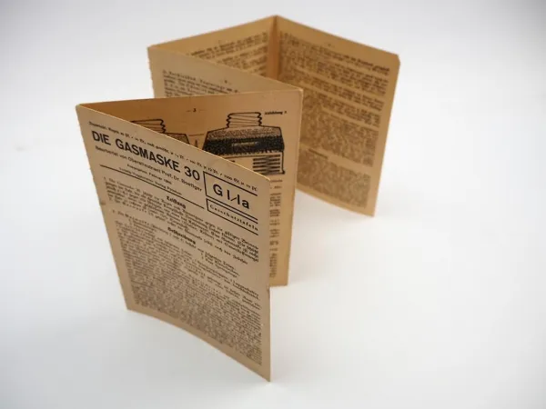 Beschreibung Gebrauchsanweisung Die Gasmaske 30 GI/Ia WK2 1940