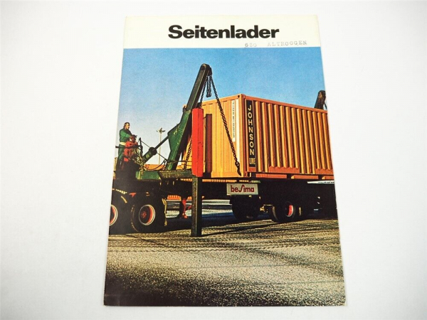 Besima SL LKW Seitenlader Spezialtransport Prospekt 1970er Jahre Schweden Volvo
