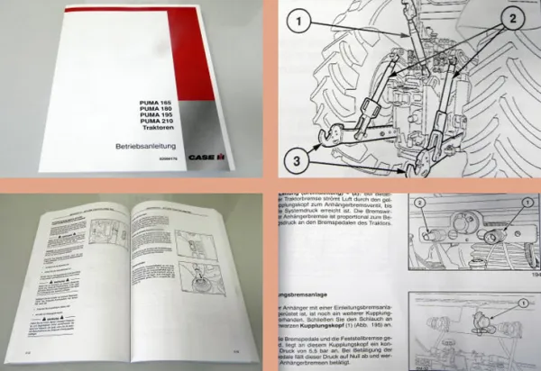 Betriebsanleitung Case Puma 165 180 195 210 Traktor Bedienung 2007