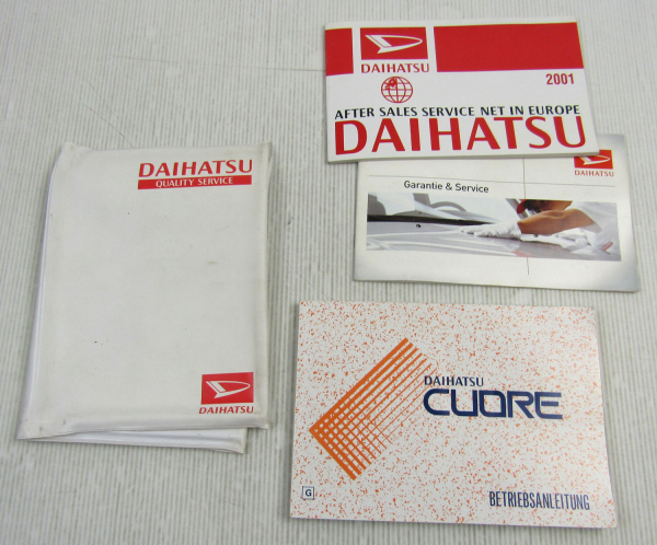 Betriebsanleitung Daihatsu Cuore L701 Bordmappe Bordbuch Serviceheft 1999