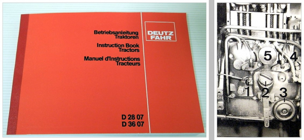 Betriebsanleitung Deutz D2807 D3607 Instruction Book Manuel d Instructions