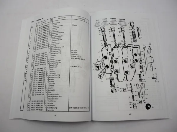 Betriebsanleitung & Ersatzteilliste Atlas 500 Hydraulik-Lader 1972