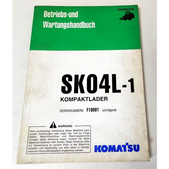 Betriebsanleitung Komatsu SK04L-1 Kompaktlader Wartungshandbuch