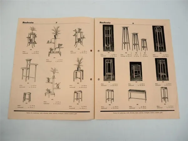 BHK Badenia Holzwaren Leiternfabrik Kenzingen Baden Blumenkrippen Katalog 1934