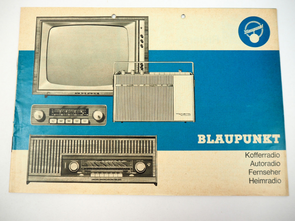 Blaupunkt Autoradio Kofferradio Fernseher Heimradio Prospekt 1965
