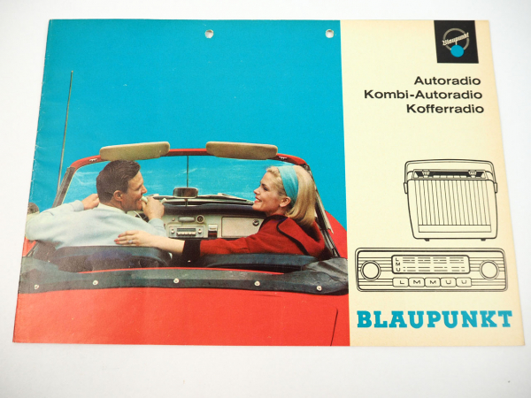 Blaupunkt Autoradio Omnibus Kleinbus Anlagen Zubehör Kofferradio Prospekt 1964