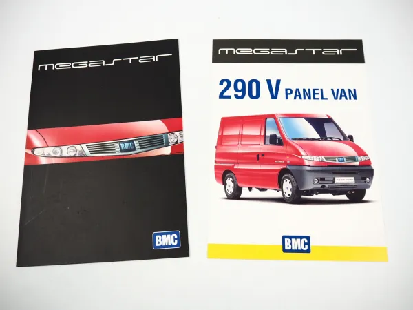 BMC 290V Megastar Minibus Van 2x Prospekt Brochure 2004