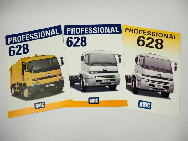 BMC 628 Professional Truck LKW 3x Prospekt Brochure 2004/06