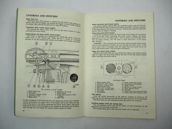 BMC Austin Morris J2M16 Vehicles Drivers Handbook 1965