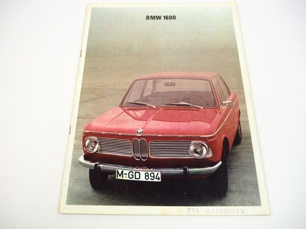 BMW 1600 neue Klasse 116 Vorstellung technische Daten 1967 Prospekt