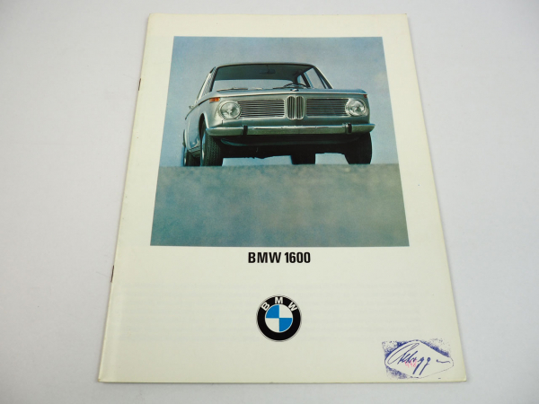 BMW 1600 neue Klasse 116 Vorstellung technische Daten 1969 Prospekt