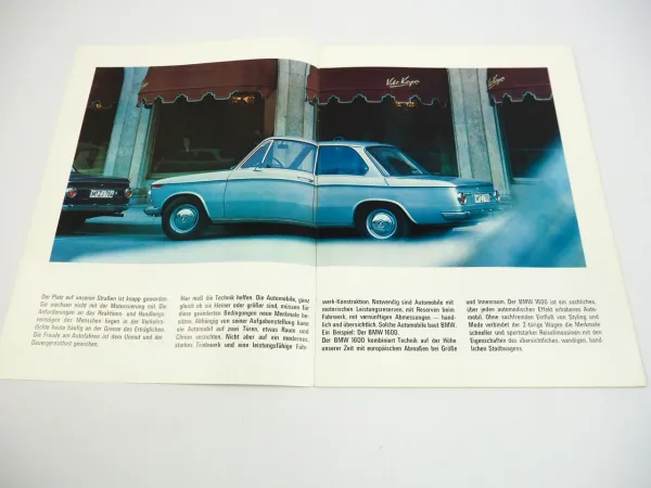 BMW 1600 neue Klasse 116 Vorstellung technische Daten 1969 Prospekt