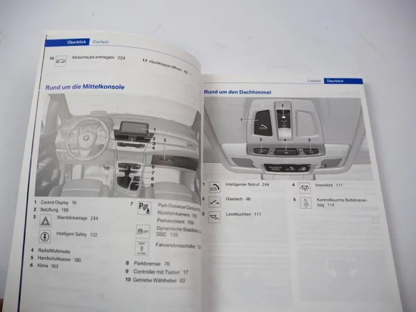 BMW 2er Active Tourer F45 Betriebsanleitung Bedienungsanleitung 6/2016 Bordbuch