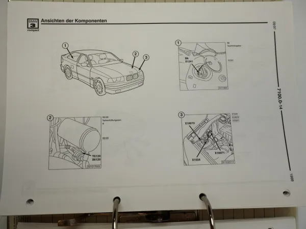 BMW 316i 316g 318ti 318tds 323ti E36/5 compact MJ 1998 Elektrische Schaltpläne