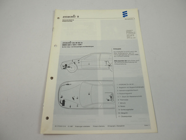 BMW 320i 323i 328i Bj. 1996 Eberspächer Hydronic B4WSC Einbau Heizgerät
